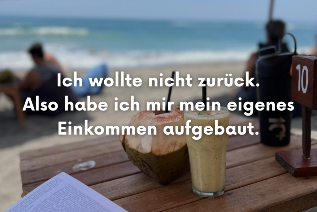 Ich wollte nicht zurück in den Arbeitsmarkt